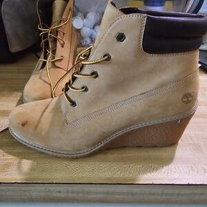 Timberland Women's Brown Wedge Ankle Boots
